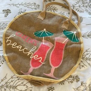 Jute beach bag